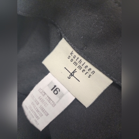 Kathleen Sommers trouser capris PERFECT SHAPE Side zipper - Picture 2 of 3